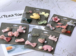 Foto van Baby peuter benodigdheden hair clips cartoon bows hairpin for girls cute party accessories children 