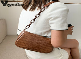 Foto van Tassen crocodile pattern pu leather crossbody bags for women 2020 chain female shoulder handbags min