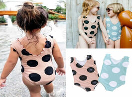 Foto van Sport en spel 2020 new summer kids baby girls polka dots swimwear bikini swimsuit swimming clothes p