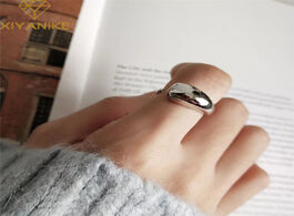 Foto van Sieraden xiyanike 925 sterling silver customized drop shaped ring geometric smooth surface simple fa