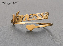 Foto van Sieraden heart custom name rings multifont personalized names jewelry couples on ring mom gifts moth