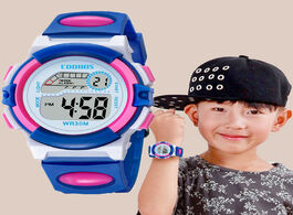 Foto van Horloge 2020 new fashion children electronic watch for boys girls luminous waterproof kids wristwatc