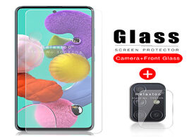 Foto van Telefoon accessoires 2 in 1 protective glass for samsung a 51 camera protector galaxy a51 sm a515f d