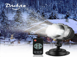 Foto van Lampen verlichting snowfall led light projector sanwsmo christmas snow falling lamp dynamic effect s