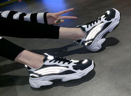 Foto van Schoenen 2020 chunky sneakers for women designer fashion dad shoes breathable platform casual reflec