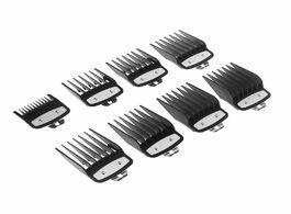 Foto van Huishoudelijke apparaten kemei 8pcs professional cutting guide comb black for wahl with metal clip 3