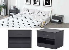 Foto van Meubels 2pcs set pure white black minimalist modern nightstands bedroom beside table coffe furniture