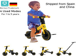 Foto van Baby peuter benodigdheden uonibaby 4 into 1 stroller pedal tricycle two wheel balance bike trolley