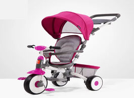 Foto van Baby peuter benodigdheden stroller children tricycle multifunction can sit or lie child bicycle larg