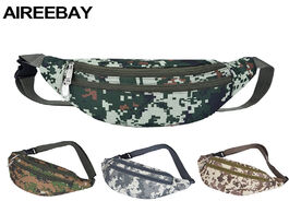 Foto van Tassen aireebay military tactical fanny pack camouflage men waist bag hiking camping climbing chest 