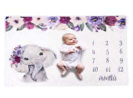 Foto van Baby peuter benodigdheden 12 monthly milestone blanket blankets newborn soft photography props backg