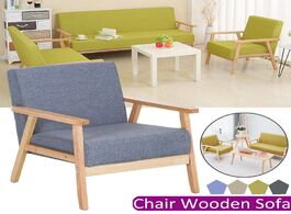 Foto van Meubels modern design wooden floor sofa bed lazy armchair nordic furniture living room chair upholst