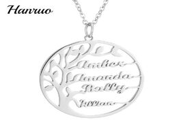 Foto van Sieraden custom name necklace family tree of life personalized nameplate necklaces stainless steel s