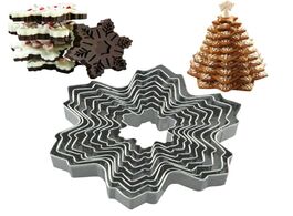Foto van Huis inrichting stainless steel star snowflake cookie biscuit cutter fondant christmas candy molds d