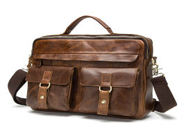Foto van Tassen brand genuine leather men s bag crossbody bags casual totes briefcases laptop handbags messen