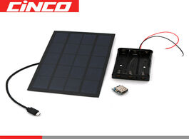 Foto van Woning en bouw diy solar panel power bank battery box 3.7v to 5v micro usb 2a boost mobile 18650 lit