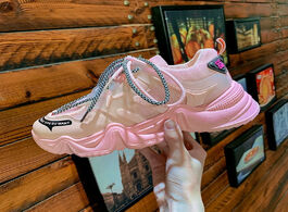 Foto van Schoenen blwbyl sneakers women platform casual shoes fashion basket femme yellow lace up chunky 40