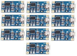 Foto van Elektronica 10pcs tp4056 micro usb charger module 5v 1a 18650 lithium battery charging board circuit