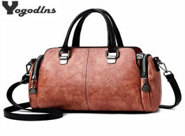 Foto van Tassen top handle bag women crossbody shoulder lady simple style fashion handbags pu leather totes