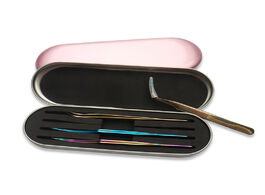 Foto van Schoonheid gezondheid professional eyelash holder premium eyelashes extension tweezers kit tweezer p