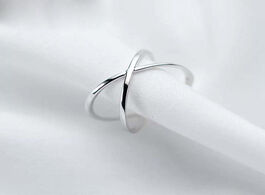 Foto van Sieraden vintage 925 sterling silver cross rings for women wedding trendy jewelry large adjustable a