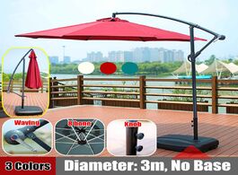 Foto van Meubels 300cm gazebo tent with iron frame adjustable sunshade outdoor patio garden 8 bone umbrella c