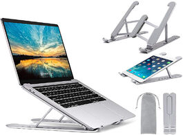 Foto van Computer foldable laptop stand non slip tablet desktop holder for macbook pro air notebook cooler ac