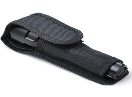 Foto van Lampen verlichting flashlight holder for tactical torch durable belt nylon case clip carry black