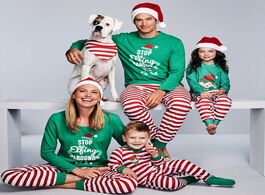 Foto van Baby peuter benodigdheden family christmas pajamas set matching clothes adult kids romper xmas stop 