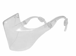 Foto van Huis inrichting plastic anti fogging shield transparent portable comfortable face protection protect