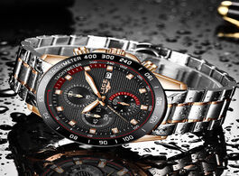 Foto van Horloge relogio masculino 2020 new watches men luxury brand lige chronograph sports waterproof full 