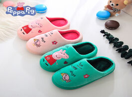 Foto van Speelgoed peppa pig cotton winter autumn children s shoes baby slippers indoor outdoor warm soft plu