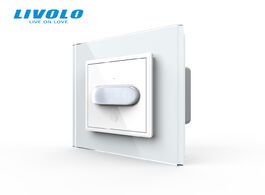Foto van Elektrisch installatiemateriaal livolo eu standard new human induction touch switch glass panel home