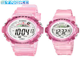 Foto van Horloge big small kids children s watch pink digital watches for boys girls students waterproof cloc