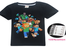 Foto van Speelgoed minecraft fashion personality casual cotton children s t shirt six colors spots for birthd