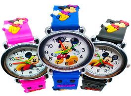Foto van Horloge cartoon kids quartz watches children watch boys girls clock silicone strap crystal bracelet 