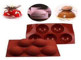 Foto van Huis inrichting 5 hole semi sphere round silicone mold hot chocolate bombs cake baking mould diy can