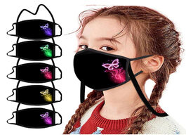 Foto van Beveiliging en bescherming 5pcs butterfly print children s masks reusable breathable mask cloth mout