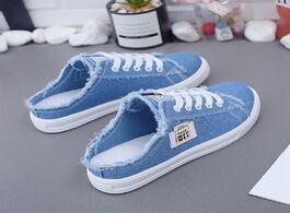 Foto van Schoenen new 2019 spring summer women canvas shoes flat sneakers casual low upper lace up white