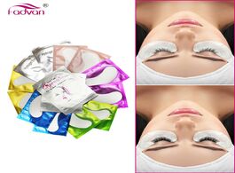 Foto van Schoonheid gezondheid 50 100 pairs eyepatch for eyelash extension individual pads silk eye patches u
