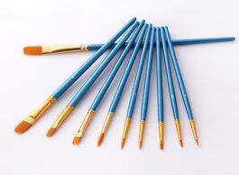 Foto van Huis inrichting nylon hair painting brush 10pcs set by numbers tool brushes watercolor gouache paint