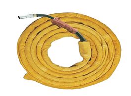 Foto van Gereedschap new welding torch cable cover waterproof flame resistant leather stitched protective sle