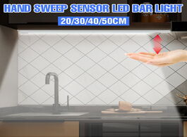 Foto van Lampen verlichting 5v smart hand sweep induction lamp led cabinet light usb 20 30 40 50cm high brigh