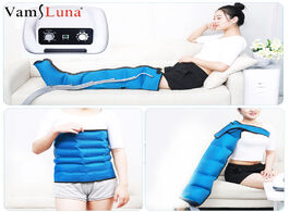 Foto van Schoonheid gezondheid 6 air chambers leg compression massager vibration infrared therapy arm waist p