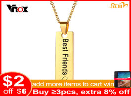 Foto van Sieraden vnox gold tone bar necklace pendant gifts for her free engraving personalized name date lov