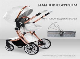 Foto van Baby peuter benodigdheden free shipping 2020 new 2 in 1 stroller high landscape carriage double side
