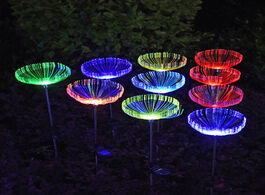 Foto van Lampen verlichting multi colored solar stake lights outdoor decorative ip65 waterproof fiber garden 