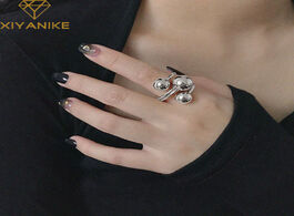 Foto van Sieraden xiyanike 925 sterling silver engagement rings for women couples creative trendy geometric m