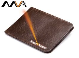 Foto van Tassen mva man wallet high quality wallets male short blocking rfid genuine leather men purse luxury