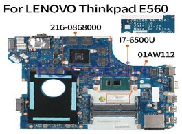 Foto van Computer kocoqin laptop motherboard for lenovo thinkpad e560 i7 6500u mainboard nm a561 01aw112 sr2e
